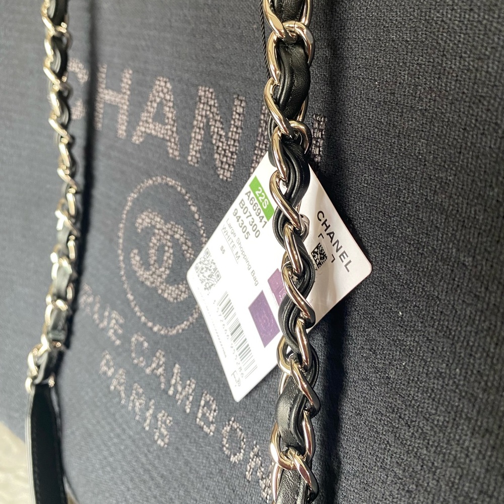 FULL SET - CHANEL Deauville Large Shopping Bag - Picture 16 of 16